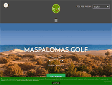 Tablet Screenshot of maspalomasgolf.net